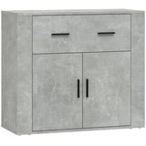  Komoda siva boja betona 80 x 33 x 70 cm od konstruiranog drva | shoptok.hr