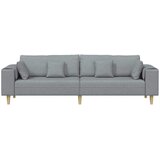 SOFA s jastukom Svijetlo siva 250 x 77 x 76 cm tkanina | shoptok.hr