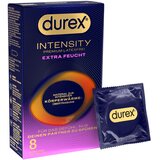 Durex Intensity - dodatno lubrikirani kondomi brez lateksa (8 kos) Cene