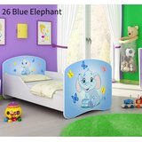  Otroška postelja ACMA z motivom 180x80 cm 26 Blue Elephant | Shoptok.si