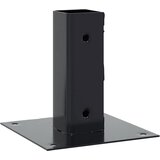  Postolja za stupove kvadratna 12 kom čelik presvučen prahom Antracitno siva 51 x 51 mm | Shoptok.si