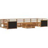  Set vanjskih sofa 8 kom. Prirodna Čvrsto drvo akacije Smeđa | shoptok.hr