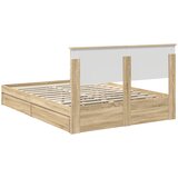 Krevet s od storage Sonoma hrast 160 x 200 cm Konstruirano drvo | shoptok.hr