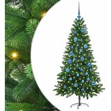  Božićno drvce s 150 LED svjetlima s stalakom Zelena 150 cm PE | shoptok.hr