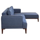 Atelier Del Sofa ugaona garnitura Vina Corner Dark BlueWalnut