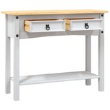  Konzolni stol borovina meksički stil Corona bijeli 90x34,5x73cm | shoptok.hr
