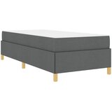  Krevetna konstrukcija Tamno siva 90 x 200 cm tkanina | Shoptok.si