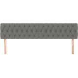  Uzglavlja tamnosiva 200x7x78/88 cm od tkanine | shoptok.hr