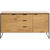 Unique Furniture Komoda u dekoru hrasta u prirodnoj boji 155x81x45 cm Cesura – Cijene