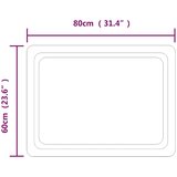  LED kupaonsko ogledalo 80x60 cm | shoptok.hr