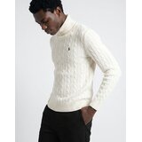 Polo Ralph Lauren Puloverji PULL COL ROULE EN MAILLE TORSADEE LAINE CACHEMIRE Bela Slike