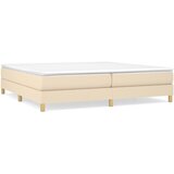 Maison Chic Box spring postelja - Vzmetna postelja z vzmetnico krem 200x200 cm blago SL6356, (21887495) | Shoptok.si