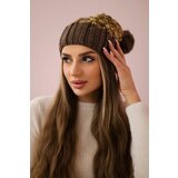 Kesi Cap with fleece Milano K203 yellow+gray Cene