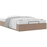 vidaXL Okvir kreveta bez madraca cappuccina 120x200 cm od umjetne kože | shoptok.hr