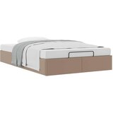 vidaXL Otomanski posteljni okvir brez vzmetnice kapučino 120x200 cm, (21610400) | Shoptok.si
