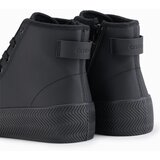 Ombre Men's high top sneakers with zipper for easy donning - black | Shoptok.si