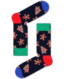 Happy Socks čarape Pack gingerbread cookies socks gift box unisex, Crne