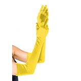 Leg Avenue Extra Long Satin Gloves 16B Yellow Cene
