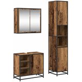 Set namještaja za kupaonicu 3 kom. Staro drvo 65 x 33 x 60 cm | shoptok.hr