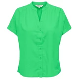 Only Topi & Bluze Nilla-Caro Shirt S/S - Summer Green Zelena