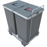 Izvlečni plastični koš za ločevanje odpadkov 2x 24 l Ecofil - Elletipi