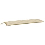  Jastuk za vrtnu klupu bež 150 x 50 x 7 cm od tkanine Oxford | shoptok.hr