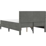  Okvir kreveta s madracem Tamno siva 120 x 190 cm Baršun | shoptok.hr