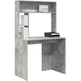  Stol s policom Betonski sivi 91 x 50 x 149 cm Konstruirano drvo | Eponuda.com