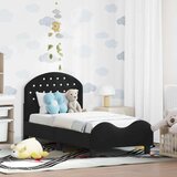  Posteljica za malčke z vzglavjem Črna 70 x 140 cm Žamet, (5000105362) | Shoptok.si