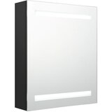 Maison Chic LED Kopalniška omarica - Kopalniški kabinet z ogledalom črna 50x14x60 cm, (21795017) Cene