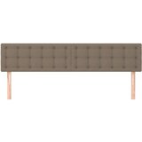  Posteljno vzglavje 2 kosa taupe 100x5x78/88 cm blago, (20932252) | Shoptok.si