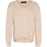 SASSYCLASSY Širok pulover progasto bež | Shoptok.si