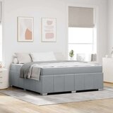 vidaXL Konstrukcija postelje Svetlo siva 180 x 200 cm blago | Shoptok.si
