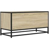 vidaXL TV omarica sonoma hrast 80x34,5x40 cm inženirski les in kovina | Shoptok.si