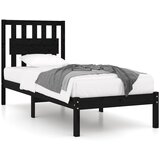 Maison Chic Posteljni okvir - Enojna postelja - Postelja za odrasle črn iz trdne borovine 75x190 cm-J14028, (21766134) | Shoptok.si