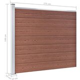 vidaXL set panela za ogradu WPC 353 x 146 cm smeđi | shoptok.hr