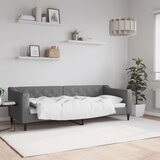  Raztegljiva postelja temno siva 80x200 cm blago Cene