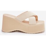 Boto Wedge And Platform Women's Sandals Beige Sevolee | shoptok.hr