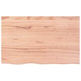  Zidna polica svjetlosmeđa 80x50x(2-6) cm obrađena hrastovina | shoptok.hr