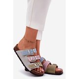 Panto Fino Women's Suede Slippers With Buckles Blue | shoptok.hr