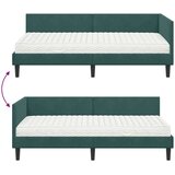  Kotni okvir postelje z matrico Drugo 2 pcs Zelena Žamet, (5000123190) Slike