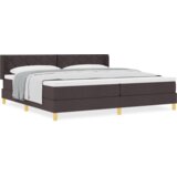  Postelja z vzmetnico Temno rjava 200 x 200 cm Poliester, (5000123889) | Shoptok.si