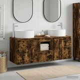  Set ormarića za kupaonicu 3 kom. Dimljeni hrast Smeđa 49,5 x 44,5 x 65,5 cm Cijene