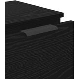 vidaXL Strani šal 3 pcs Črni hrast 121 x 30 x 70 cm Konstruiran les | Shoptok.si