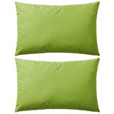 vidaXL Zunanje blazine 2 kosa 60x40 cm jabolčno zelene, (20768843) Cene