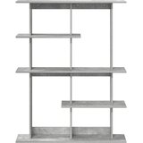  Polica zidna Siva 102 x 20 x 130 cm Konstruirano drvo | Shoptok.si