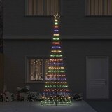vidaXL LED božićno drvce Šareni 138.5 x 138.5 x 399 cm Metal | shoptok.hr