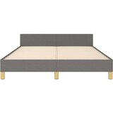  Posteljni okvir z vzglavjem temno siv 140x200 cm blago, (20902749) | Shoptok.si