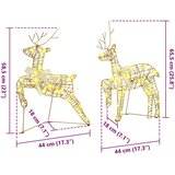 vidaXL LED irvasi 2 pcs Topla bijela 64 x 42 x 15 cm PET | shoptok.hr