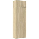 vidaXL Omara za shranjevanje sonoma hrast 70x42,5x225 cm inž. les | Shoptok.si